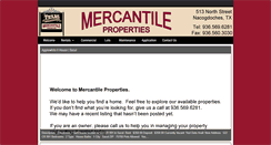 Desktop Screenshot of mercantileproperties.net