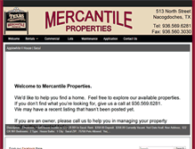 Tablet Screenshot of mercantileproperties.net